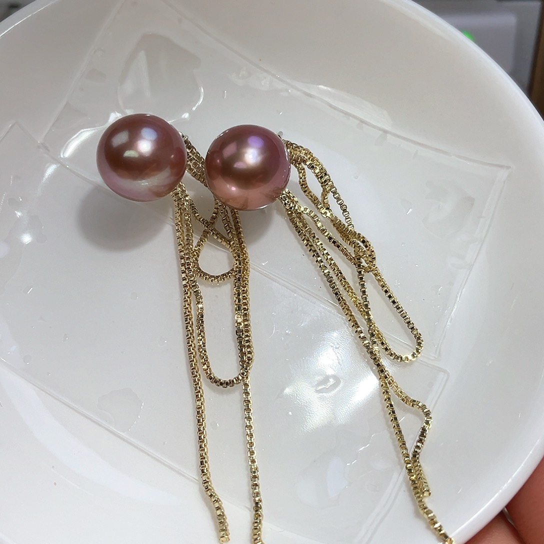 淡水珍珠耳饰未镶嵌