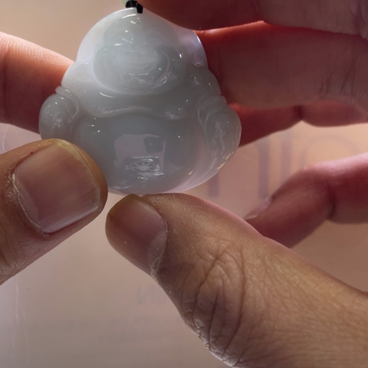 【闪购商品】翡翠颈饰未镶嵌冰蓝大肚佛