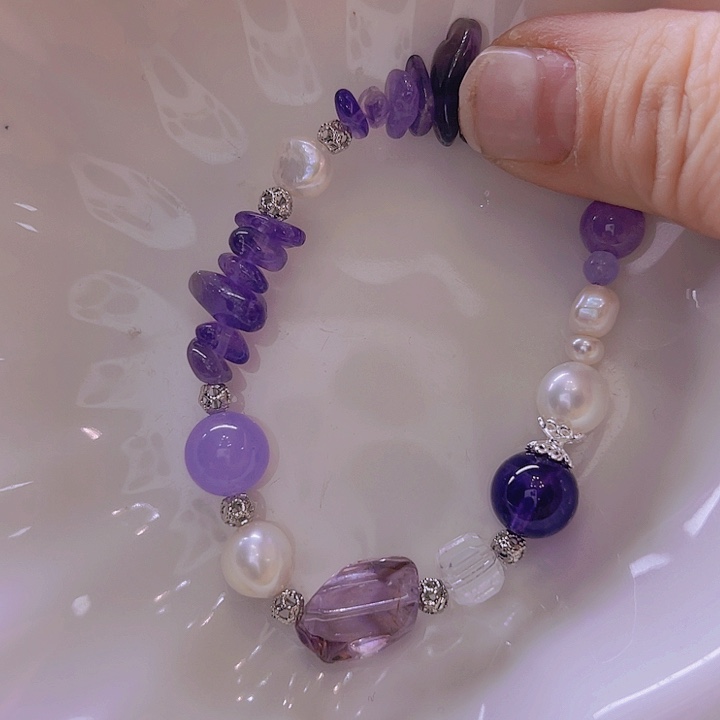 淡水珍珠手绳合金