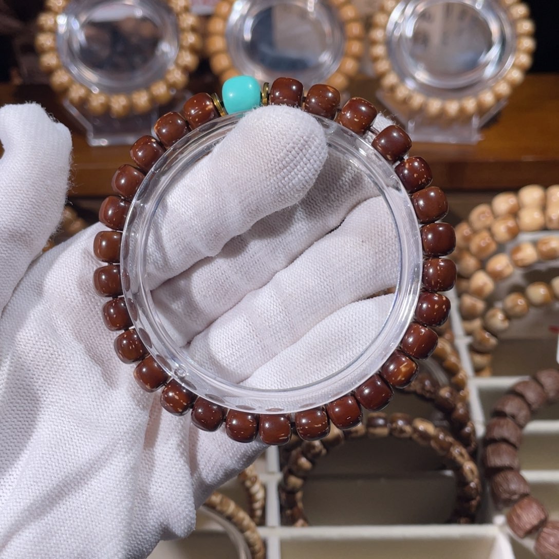 季***锚紫金鼠手串红皮实心