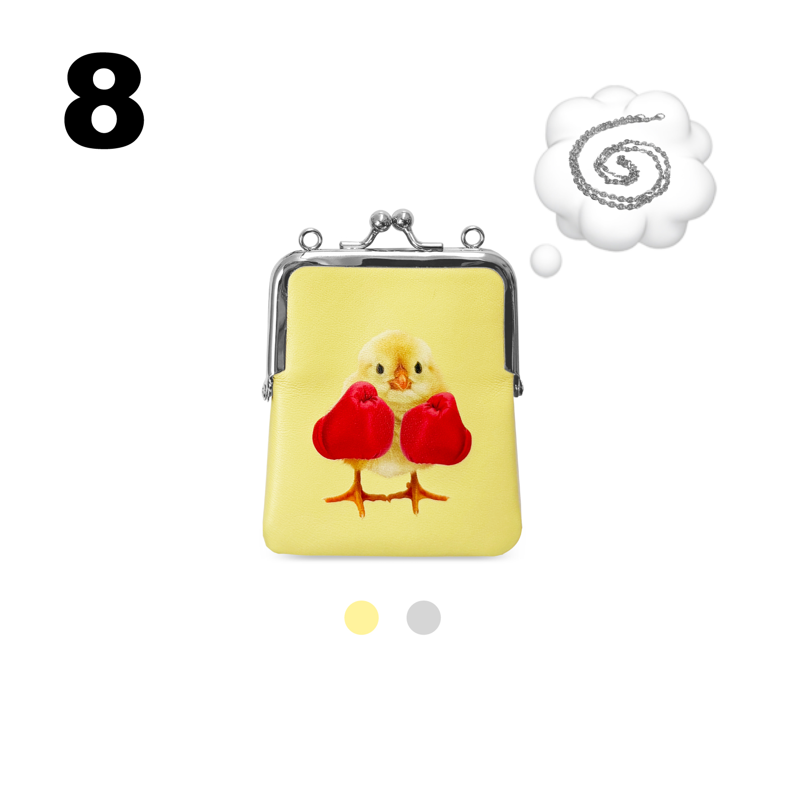 2801“吸引力法则” 随身高能量语录口金包 斜挎双用Power Pocket