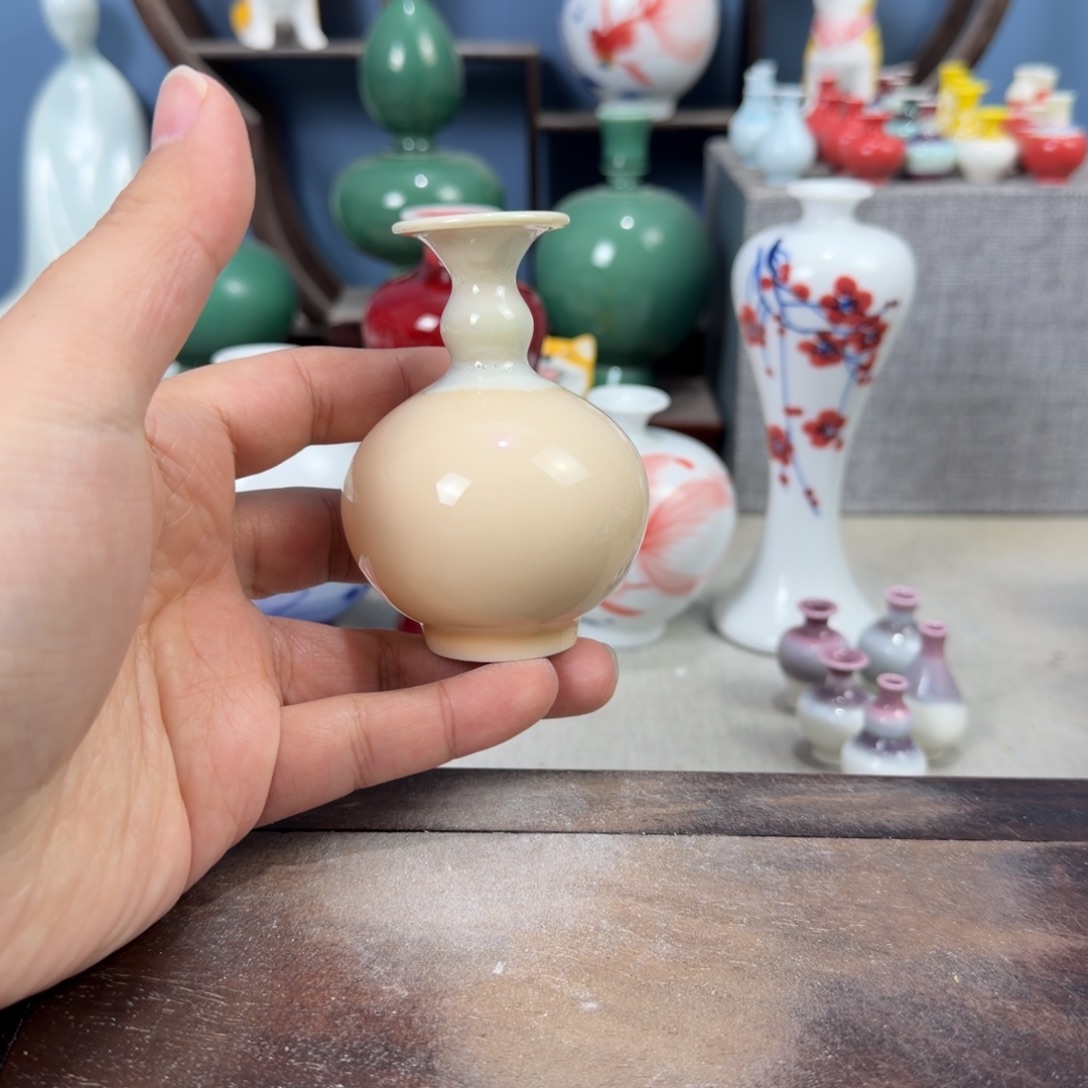 陶瓷手工小花器摆件