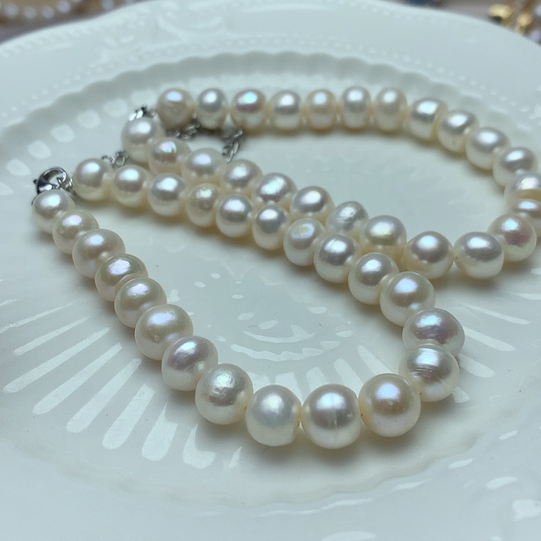 淡水珍珠8-9未镶嵌sl10手链