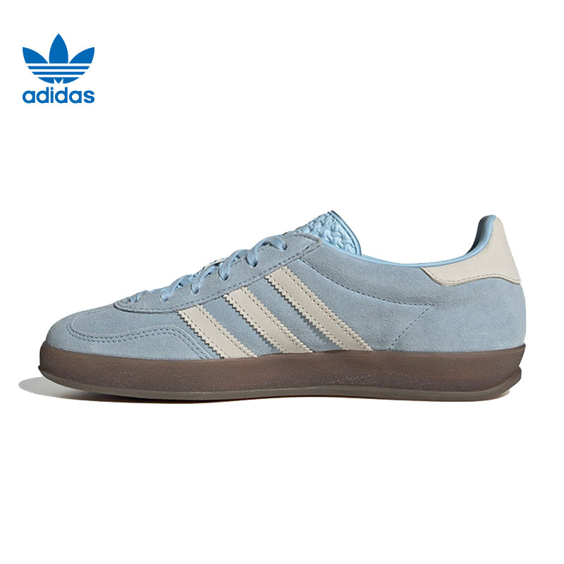 环adidas阿迪达斯三叶草男女鞋GAZELLE INDOOR运动鞋休闲鞋JI2717