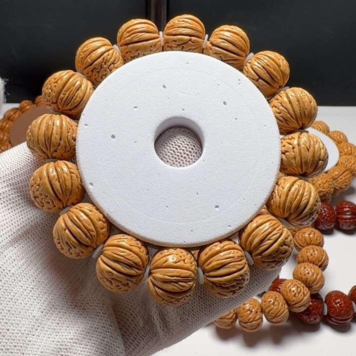 桃核手串多****型密纹南瓜桃核手串