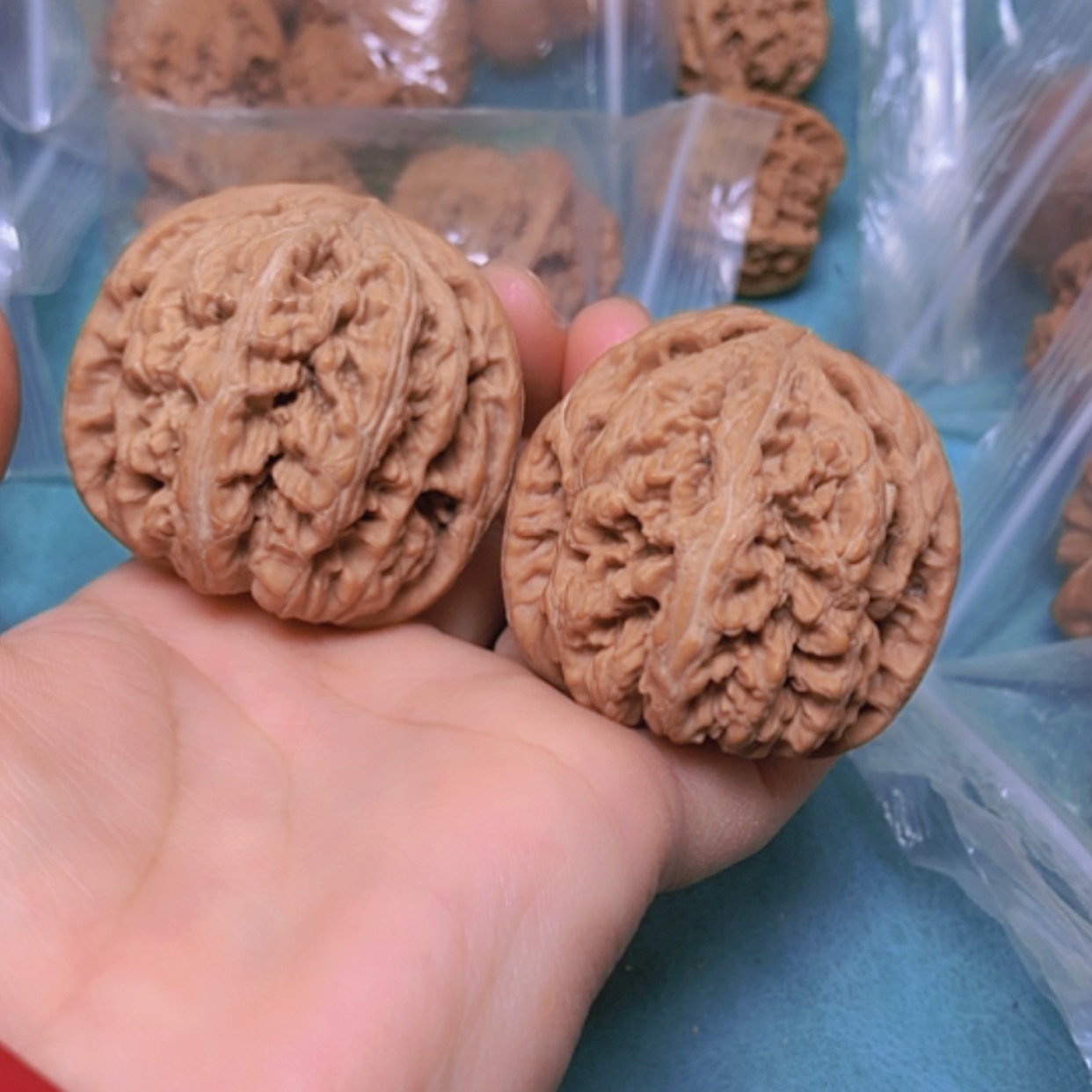 【闪购商品】把件核桃47粗筋全品缺肉