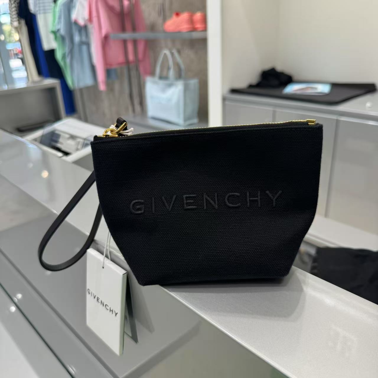 未使用 Givenchy/纪梵希 女包字母刺绣帆布包手提包