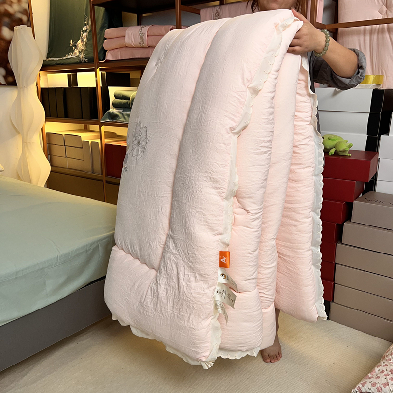 【仙女款】绣花被子被芯韩式花边刺绣春秋被冬被大豆纤维空调被