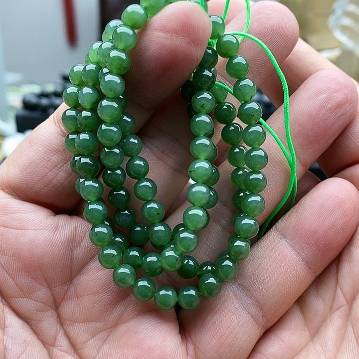 【闪购商品】未镶嵌手链和田玉碧玉108