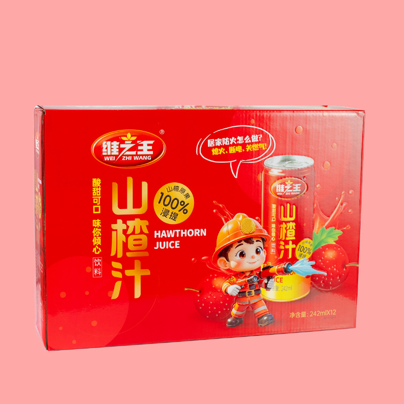 维之王罐装山楂汁饮料242mlx12罐网红果味酸甜可口营养优质饮品