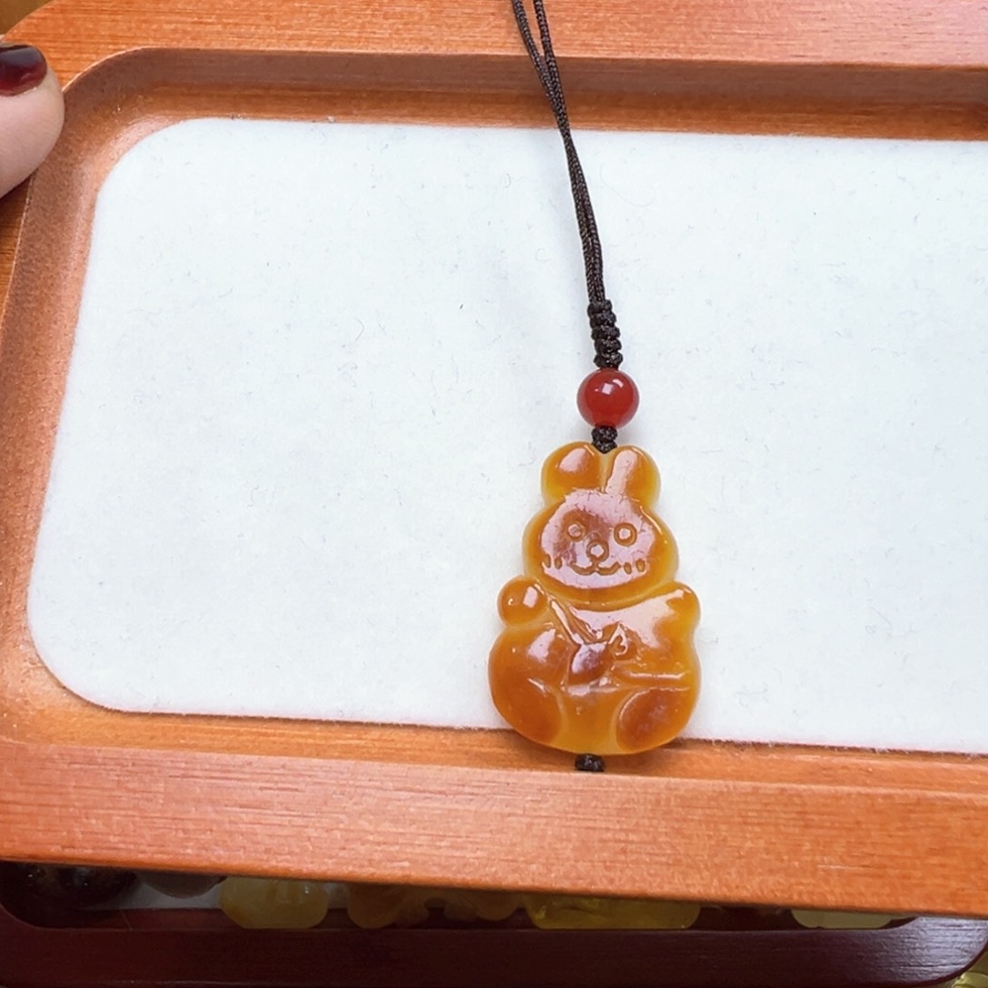 琥珀吊坠(不含链)未镶嵌