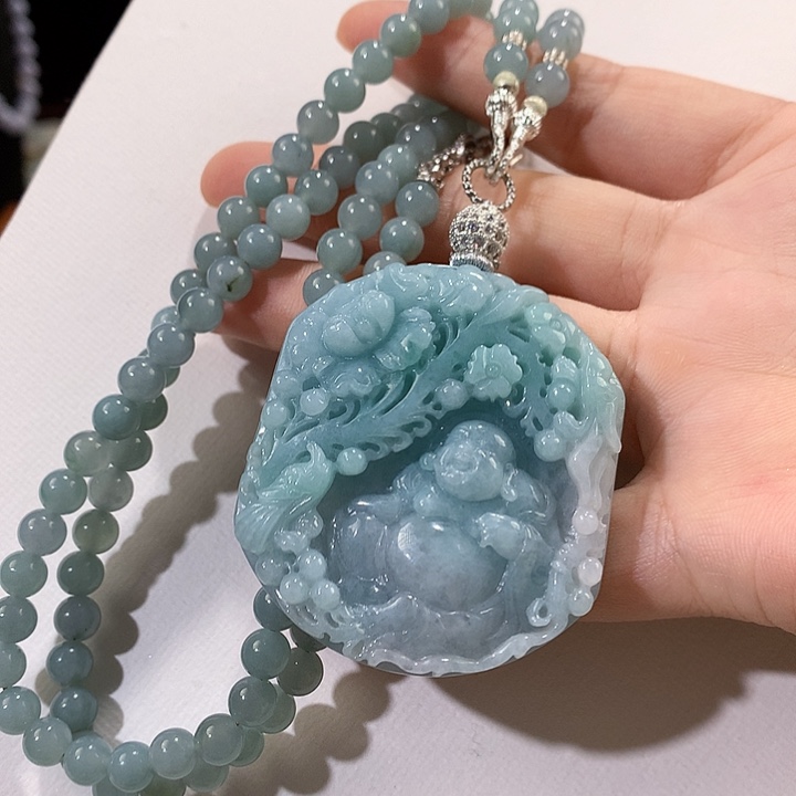 翡翠未镶嵌颈饰翡翠吊坠