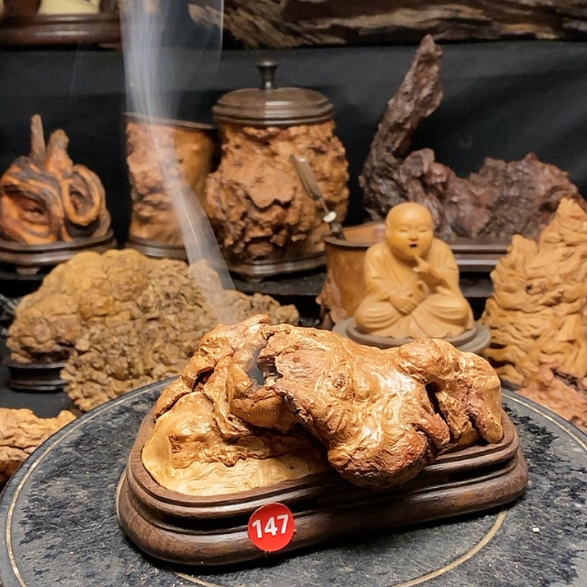 【闪购商品】147号荔枝木香炉工艺