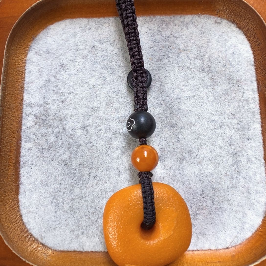 蜜蜡手串未镶嵌蜜蜡钥匙扣