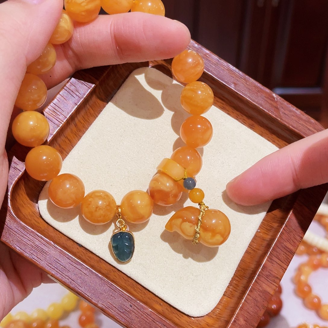 蜜蜡手链未镶嵌手串