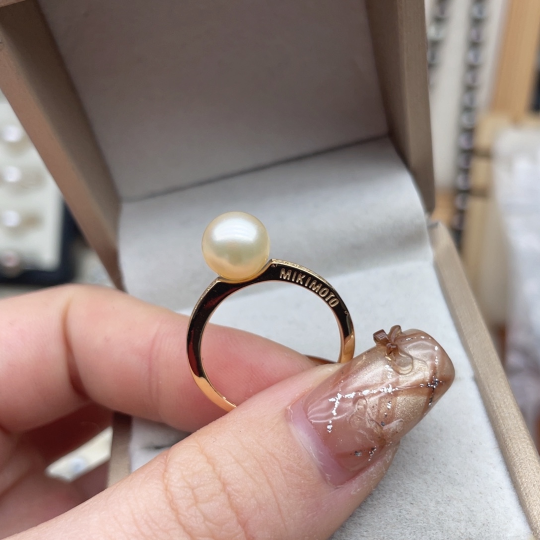 海水珍珠戒指银S925镶嵌D109