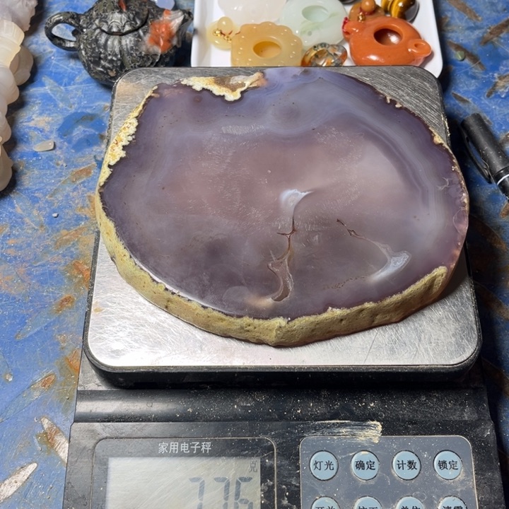 玛瑙/玉髓珠宝奇石未镶嵌糖**虹