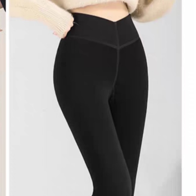 高腰修身加厚羊毛棉裤冬季保暖提臀打底裤外穿