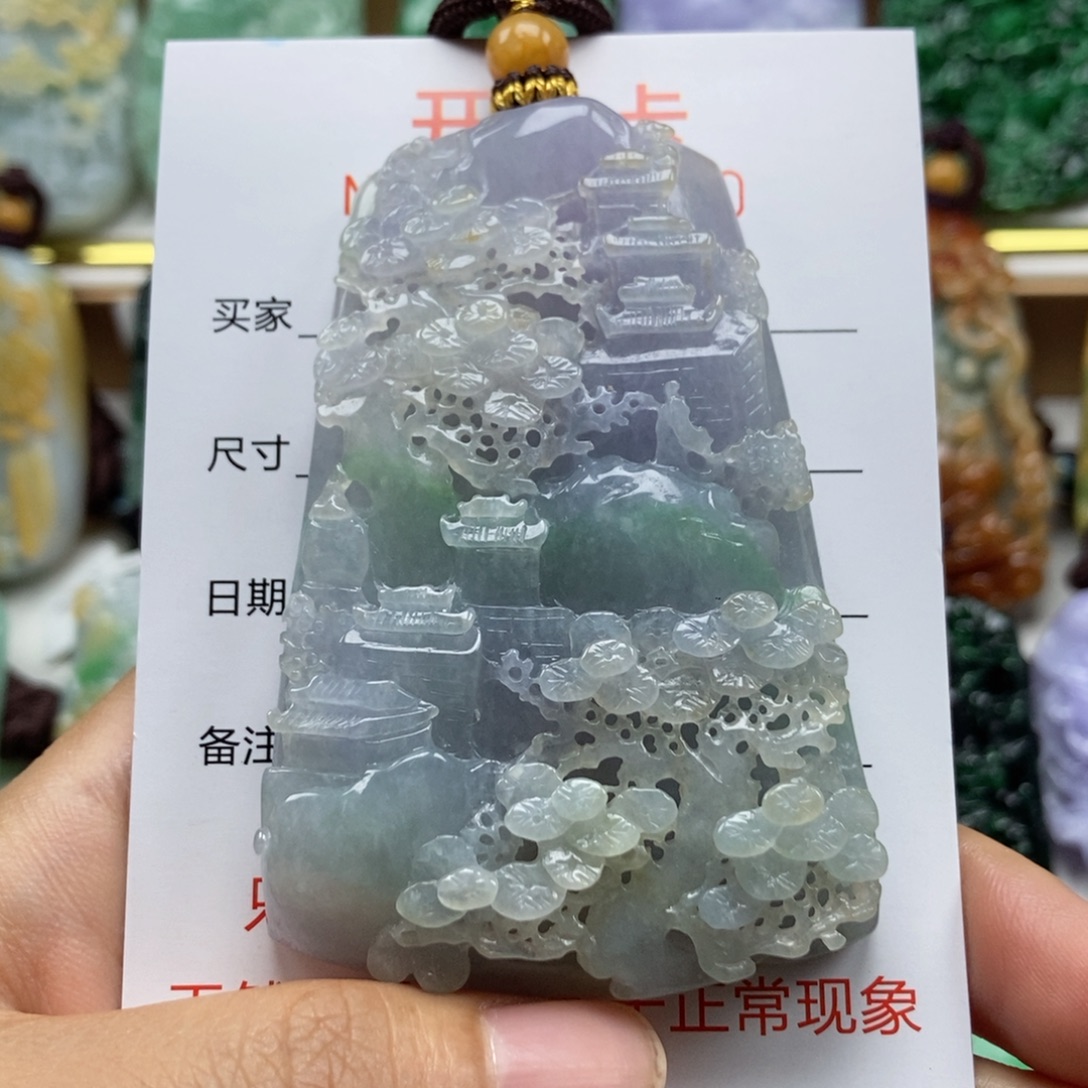颈饰未镶嵌翡翠吊坠