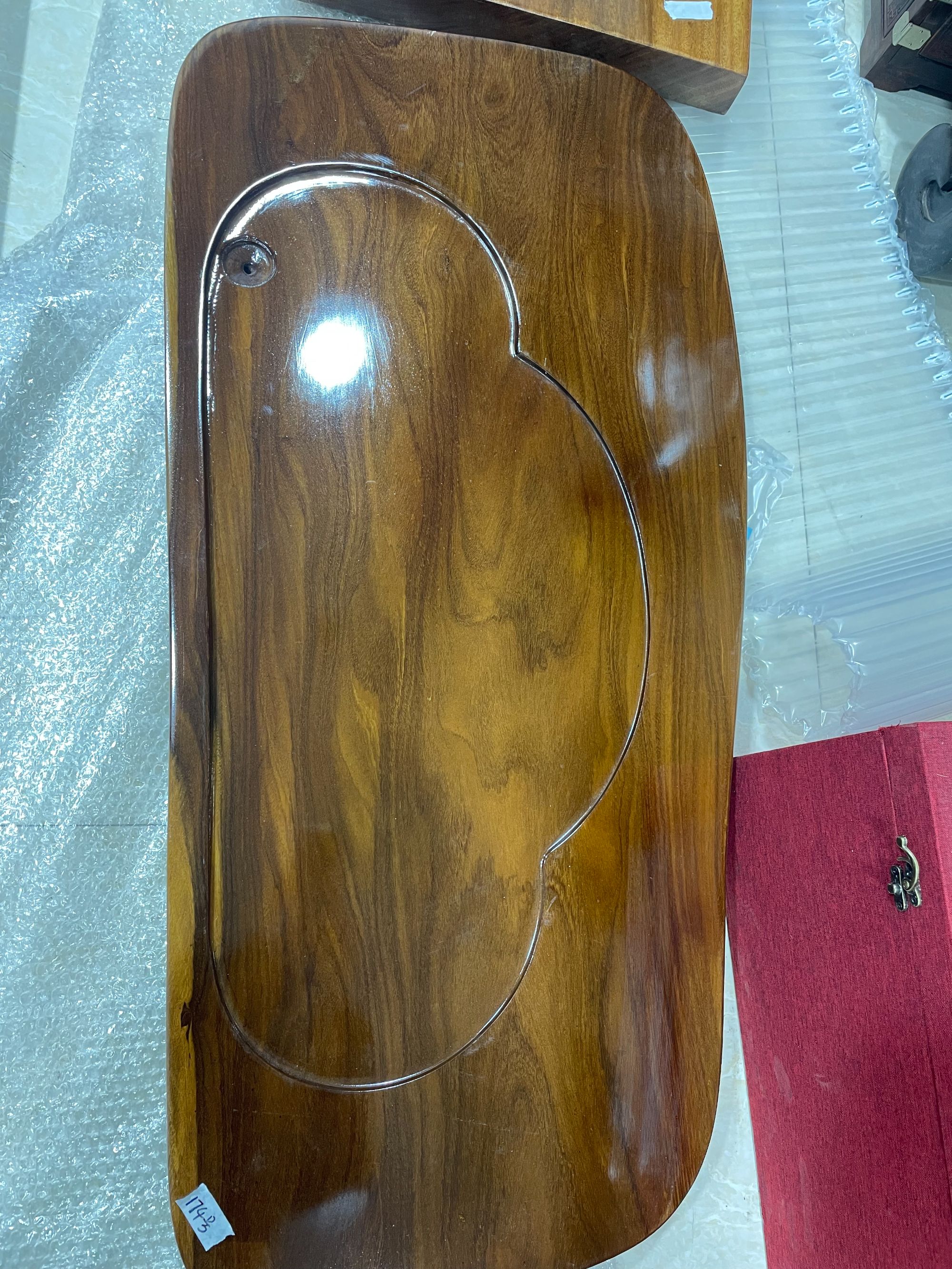 174号茶盘木雕摆件