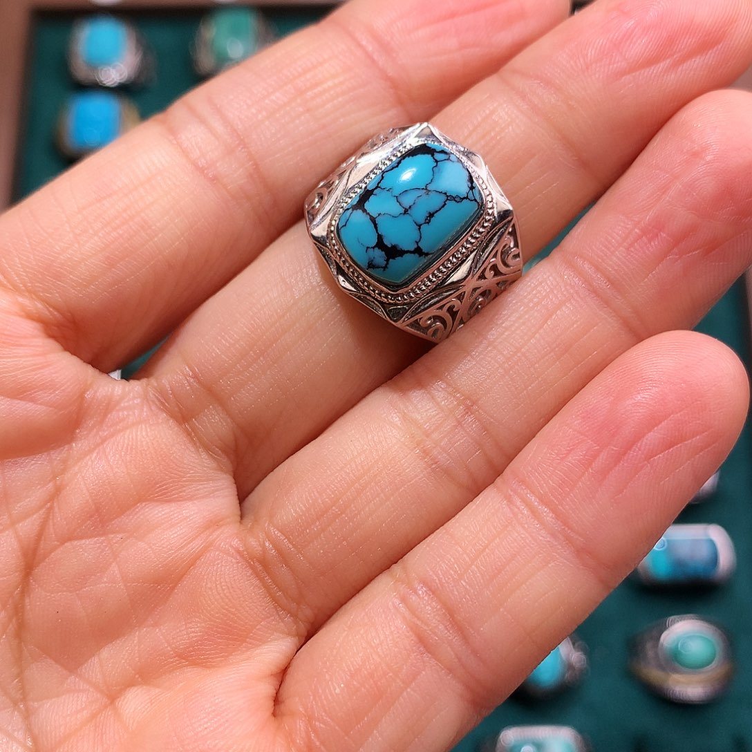 绿松石挂件银S925镶嵌?****?