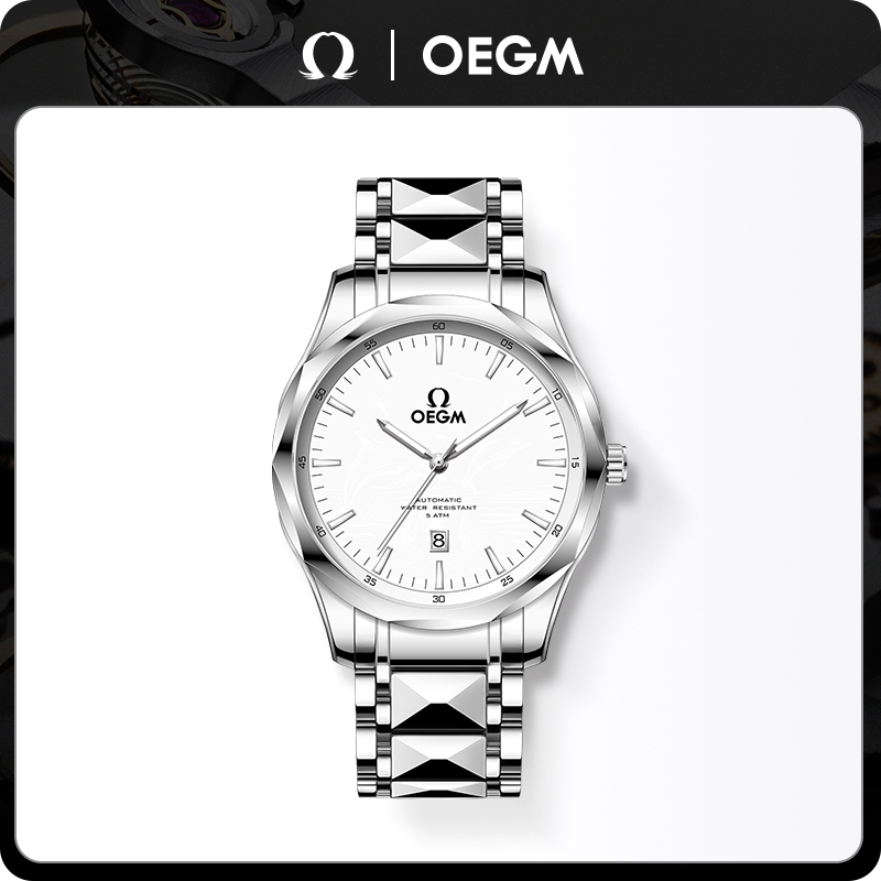 全新未使用/OEGM/海豚/单日历/表径40mm/全自动机芯腕表O001-B
