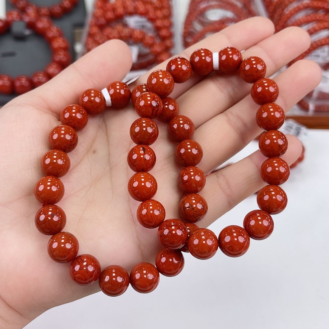 南红玛瑙瓦西单圈10mm（多样式发其一）未镶嵌