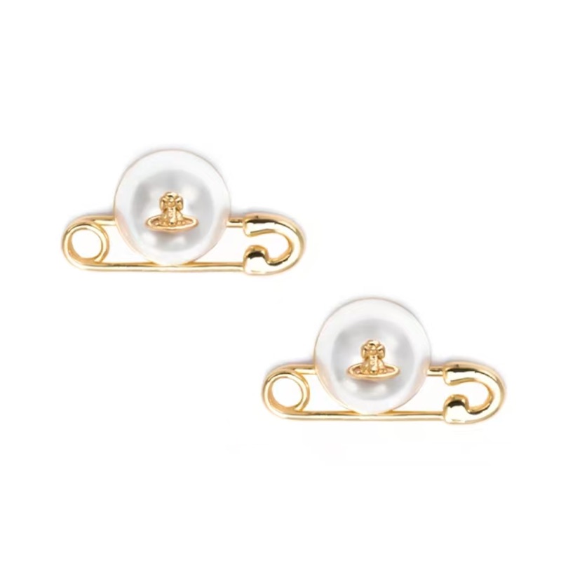 合金仿珍珠耳饰 星球别针耳饰 ZF-A564