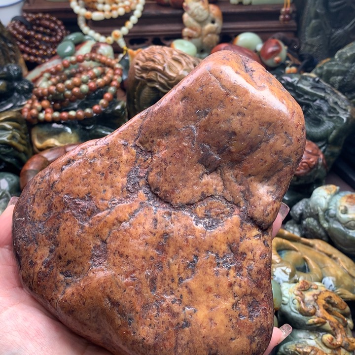 岫岩河磨玉（透闪石质玉）把件未镶嵌