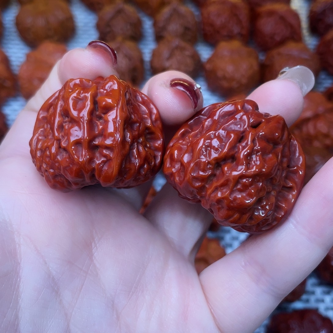 桃核吊坠文玩核桃 手把件 蛤蟆头 35