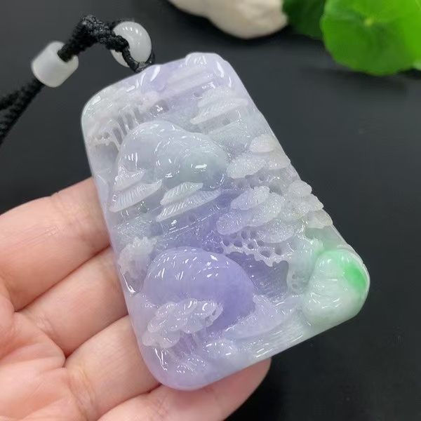 B31-天然A货翡翠-山水牌