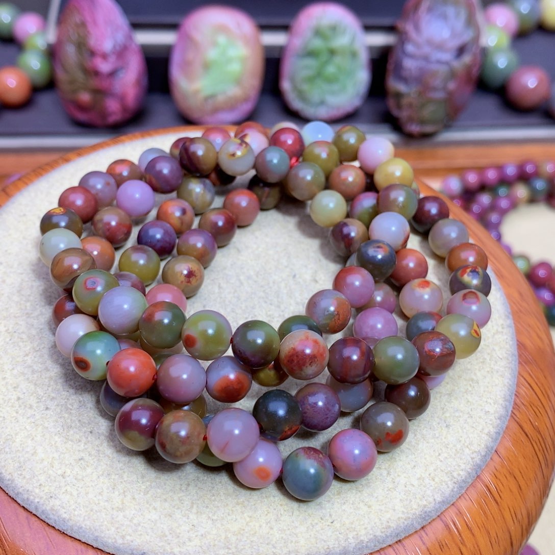 玛瑙手链未镶嵌盐源