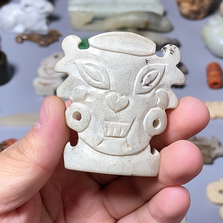 和田玉未镶嵌颈饰36