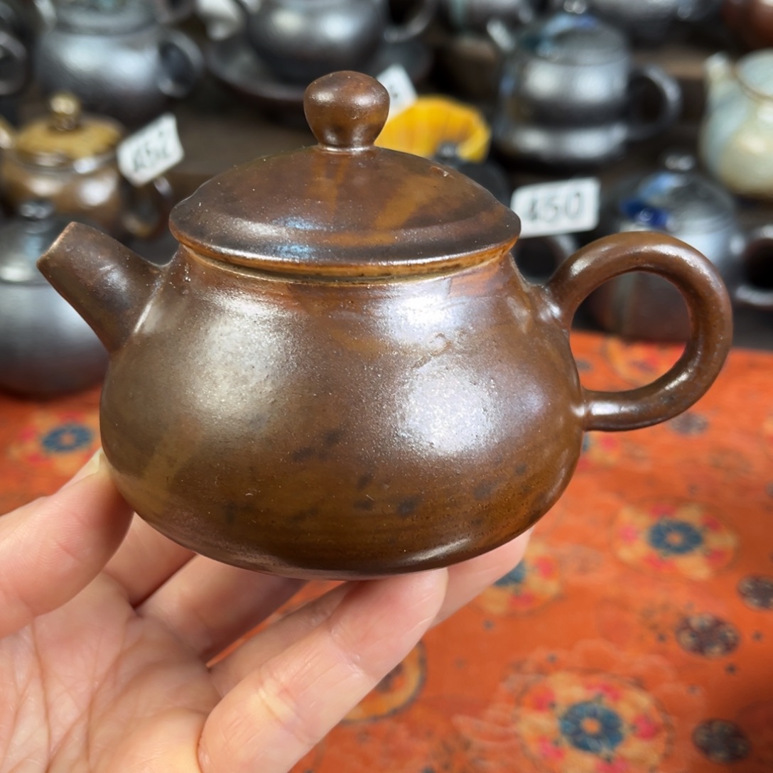 柴烧茶器主人杯杯柴烧