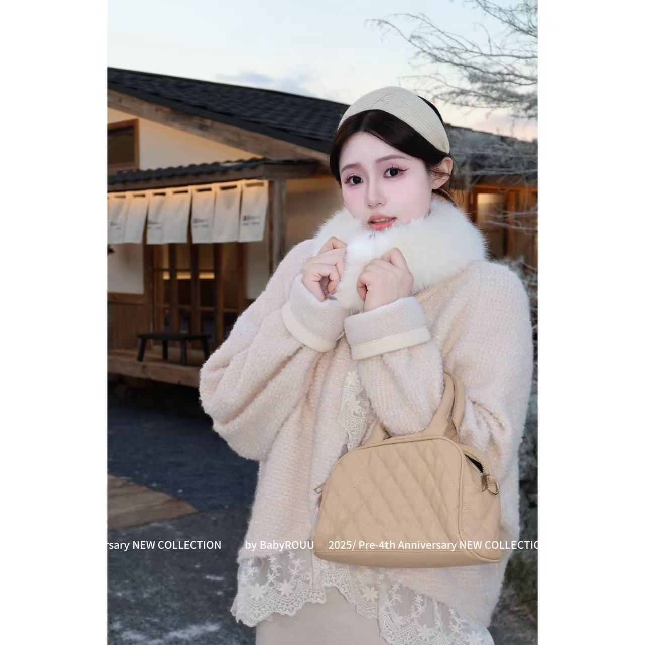 【初雪奶糕】温与柔少女千金风气质温柔百搭娇柔套装