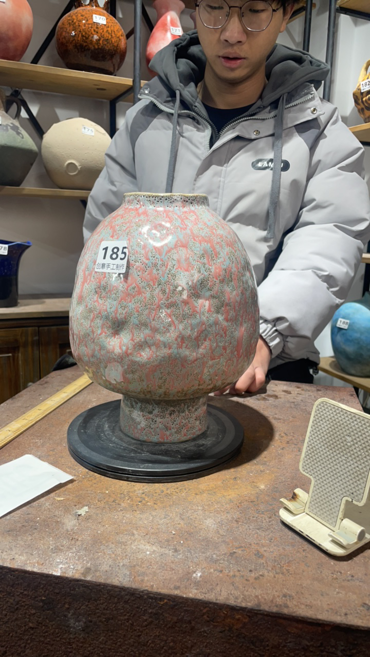 陶瓷花瓶高27口7