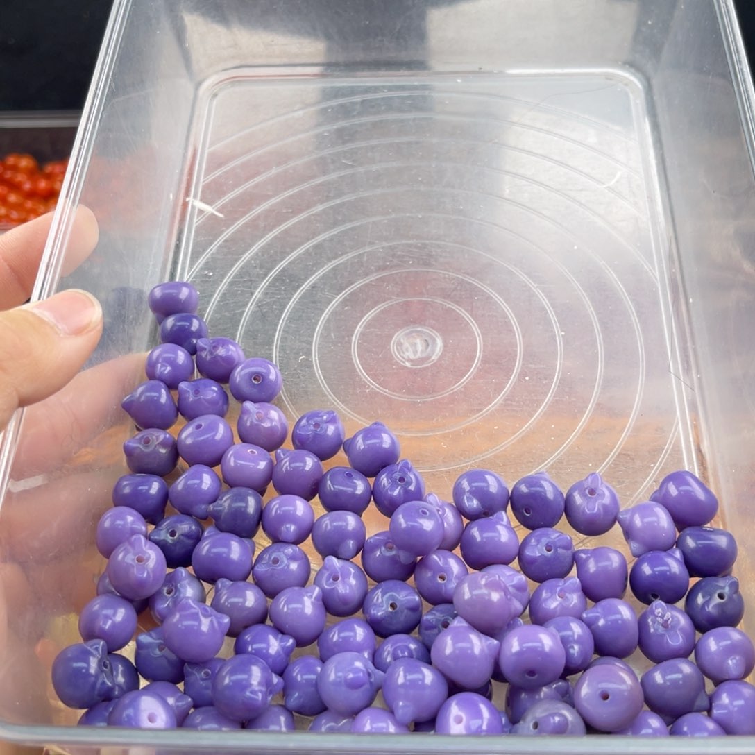 白玉菩提吊坠z 13mm/20/锅底猫猫头