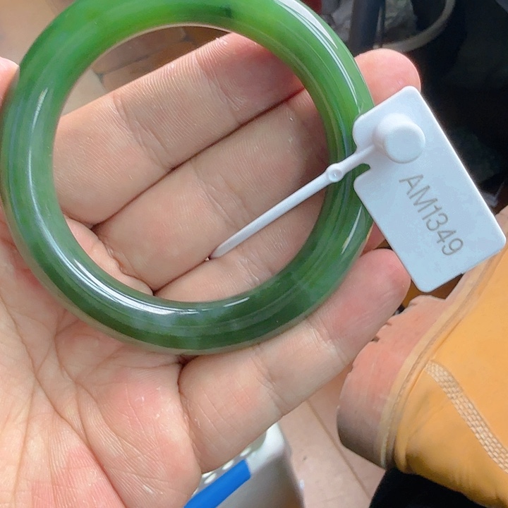 和田玉（碧玉）手镯未镶嵌57