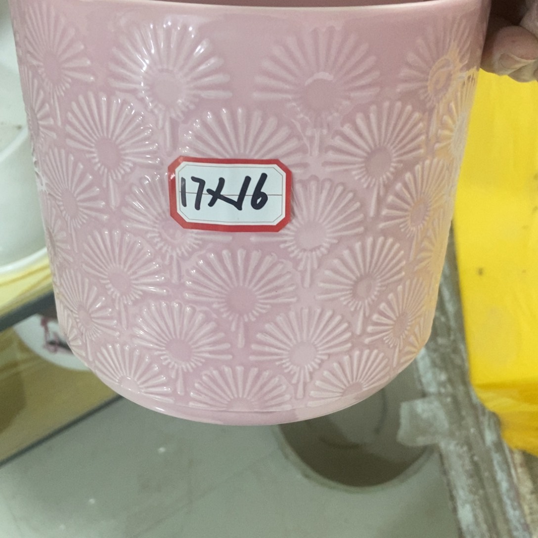 红陶高温陶瓷花盆