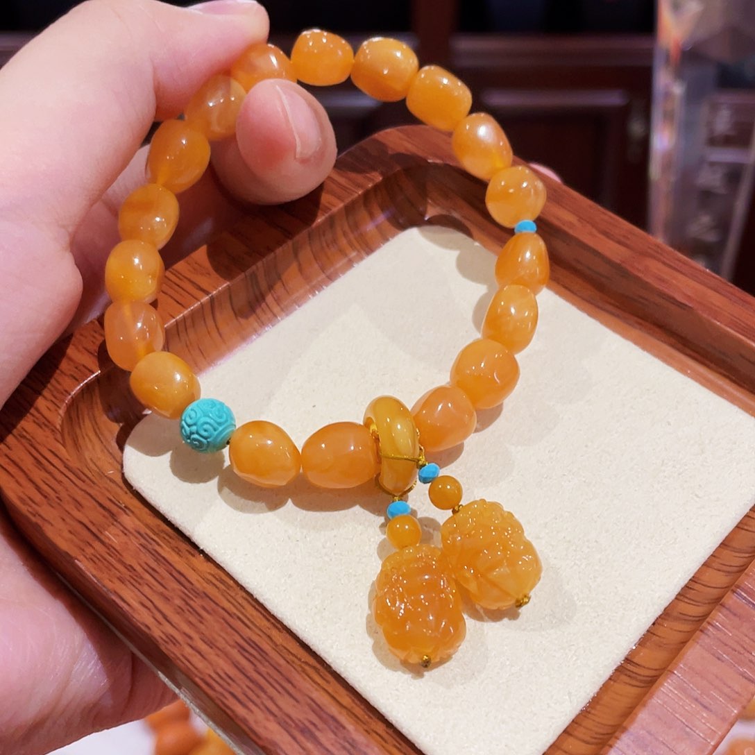 蜜蜡手链未镶嵌手串