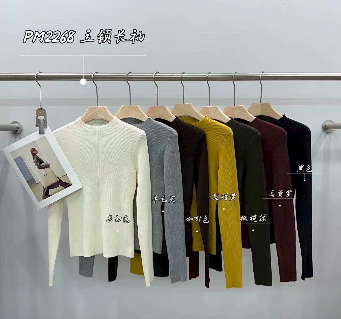 杨杨 PPT-2261/2263/2268/2270/2272/2275高品质百搭显瘦针织上衣