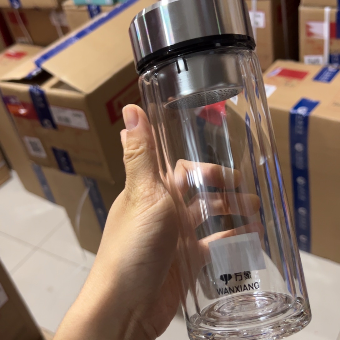 万象时空知了v929玻璃杯430玻璃杯➕杯套