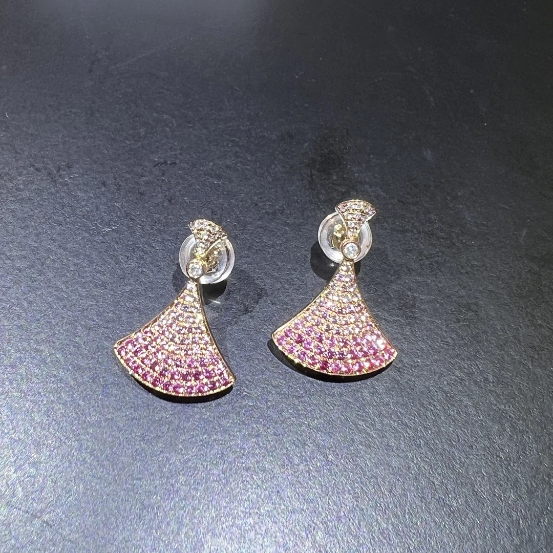 【KK珠宝】彩宝大裙子耳钉 ZSES001532