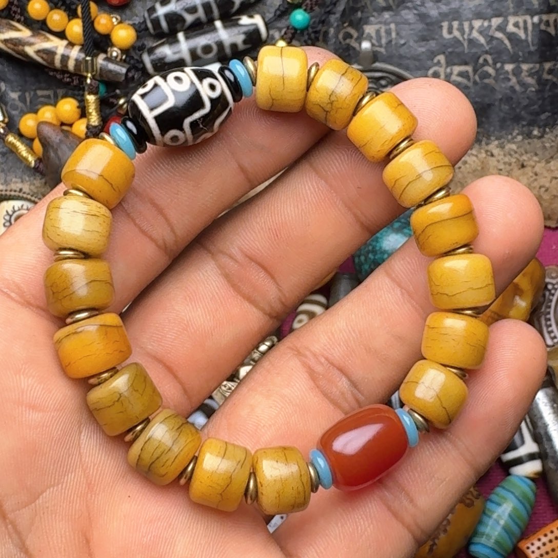 金刚菩提手串牦牛骨