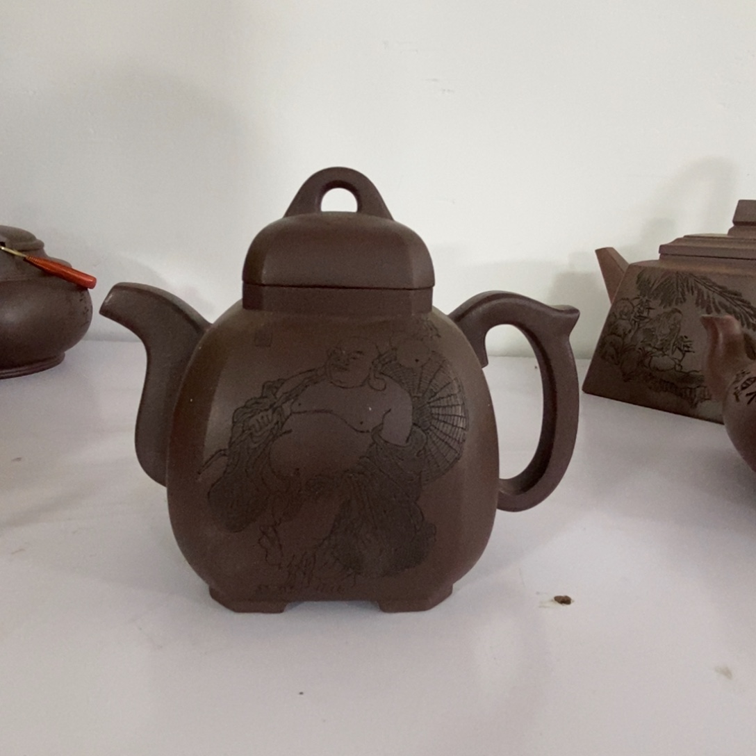 茶壶紫砂白8 福临八方