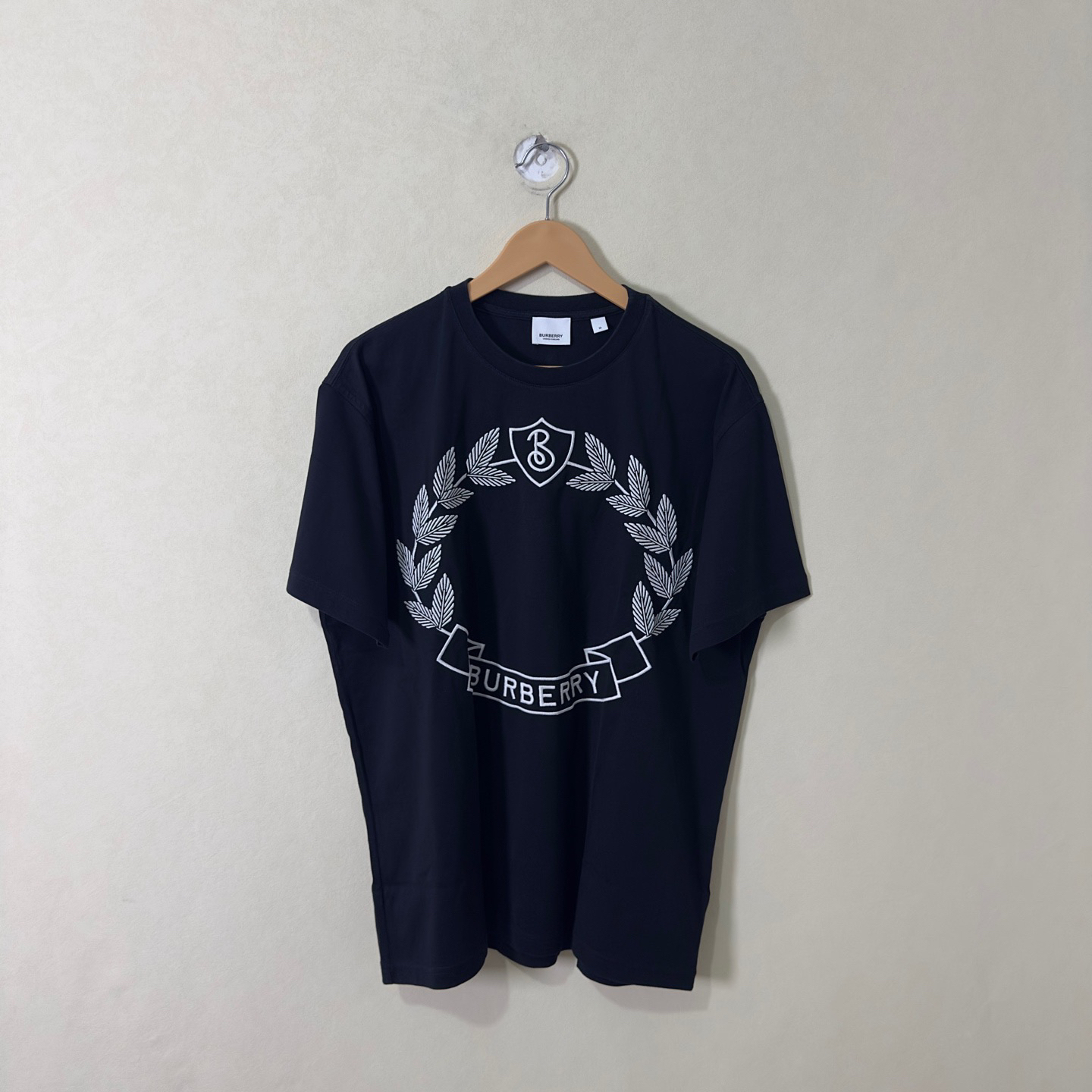 99新 BURBERRY/博柏利 SS23 Logo图案印花圆领短袖