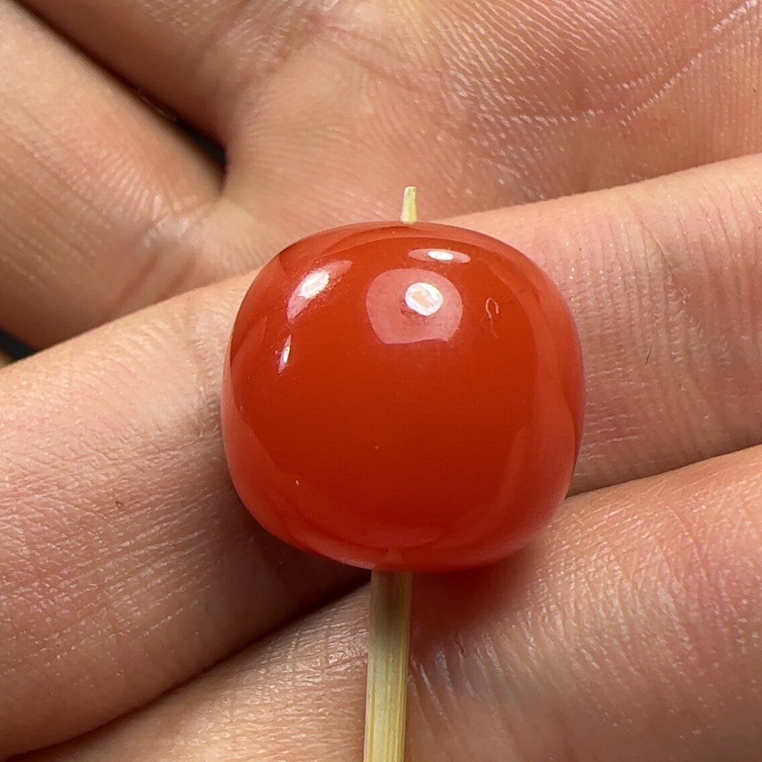 南红玛瑙珠子未镶嵌中**材