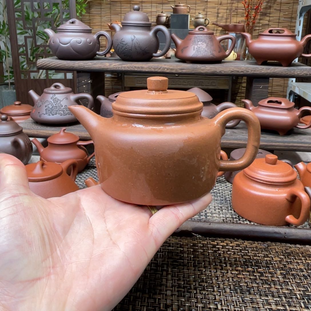 紫砂茶壶宜兴原矿紫砂手工制全210
