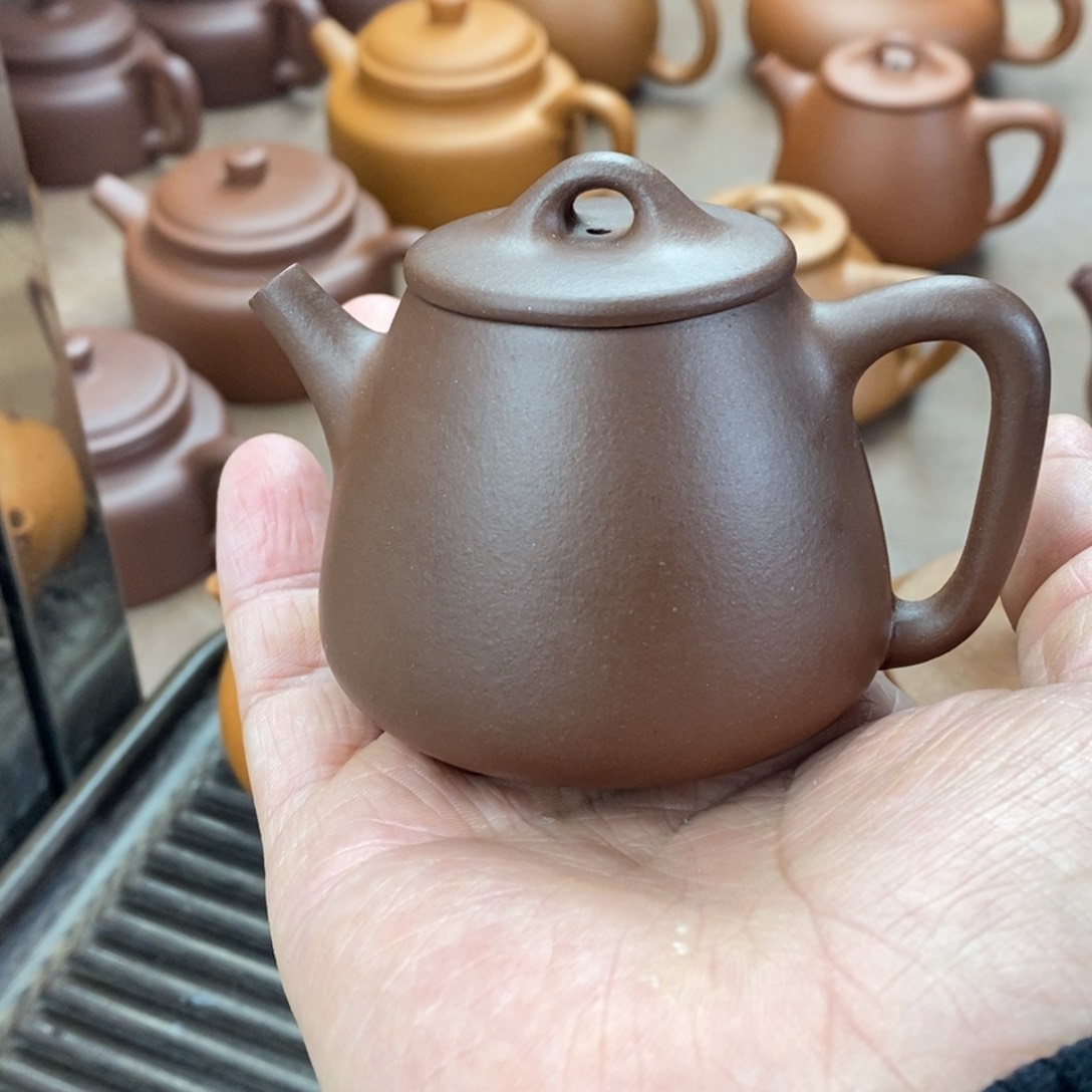 紫砂茶壶紫砂壶高瓢微瑕
