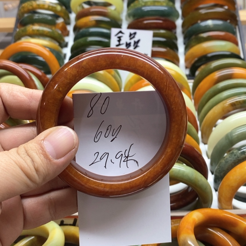 【闪购商品】蛇纹石玉手镯未镶嵌木*吖